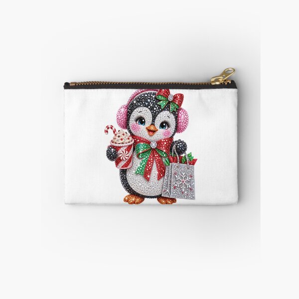 Item preview, Bling Penguin Pink Christmas Glam Winter Cute Holiday designed and sold by DYAFLK.