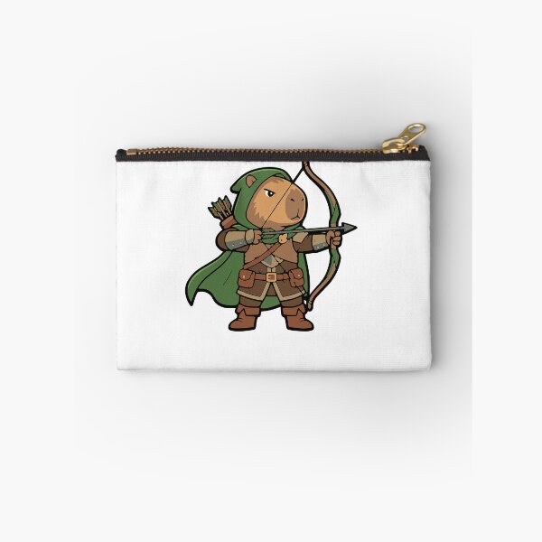 Item preview, Archer Capybara Fantasy RPG Hero Cute Rodent Warrior Gamer Sticker designed and sold by Totu_Tayo.