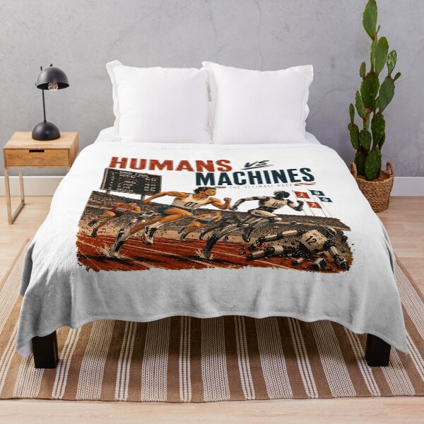 Item preview, Humans vs Machines Retro Race designed and sold by BlytheKafer.