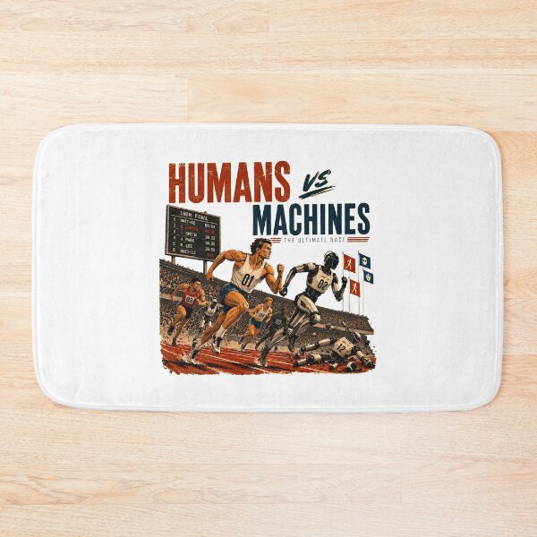 Item preview, Humans vs Machines Retro Race  designed and sold by BlytheKafer.