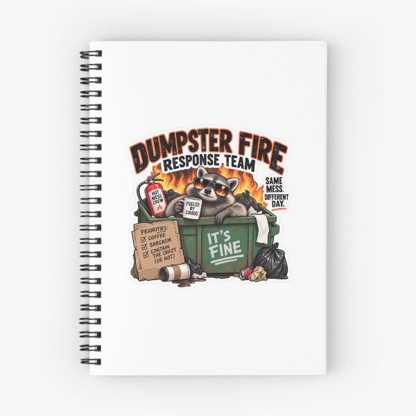Item preview, Dumpster Fire Response Team Raccoon designed and sold by Halb92.