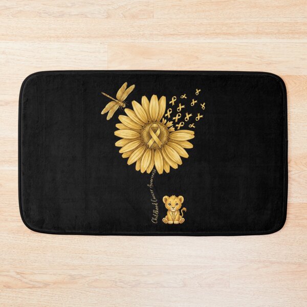 Item preview, Childhood Cancer Awareness Gold Sunflower Lion Cub designed and sold by MizoX7.