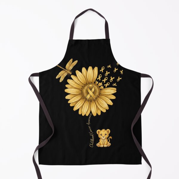 Item preview, Childhood Cancer Awareness Gold Sunflower Lion Cub designed and sold by MizoX7.