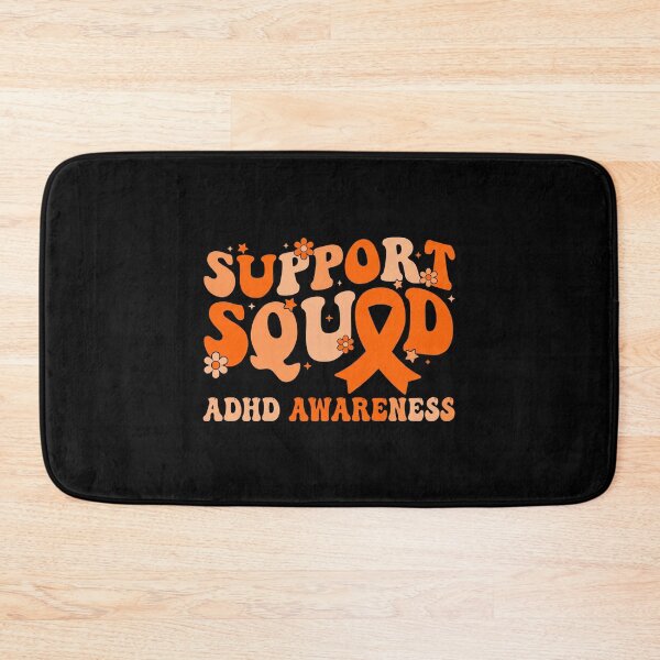 Item preview, Support Squad ADHD Awareness Retro Groovy Orange Ribbon designed and sold by MizoX7.