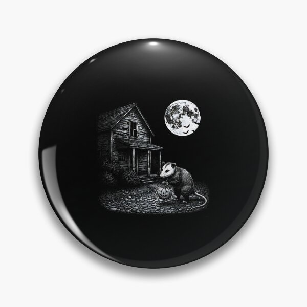Item preview, Vintage Opossum Halloween Funny Possum Pumpkin Spooky Moon  designed and sold by Byhergawaa.