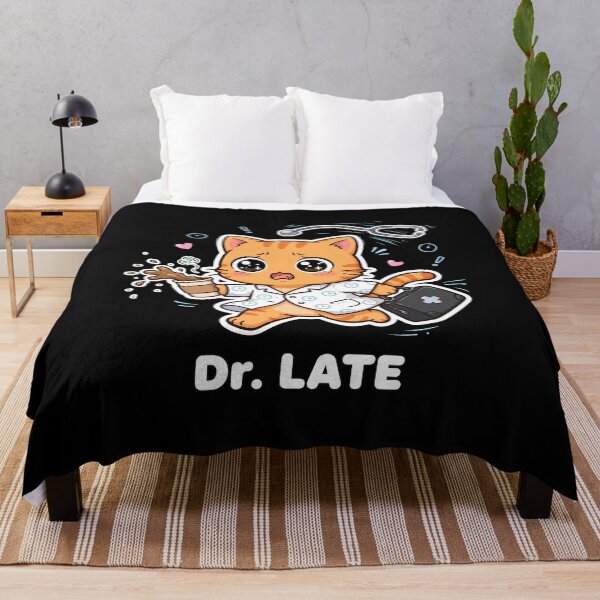 Item preview, Dr. Late Cute Orange Cat Doctor Funny Always Late Medical Sticker designed and sold by Interactive-Art.