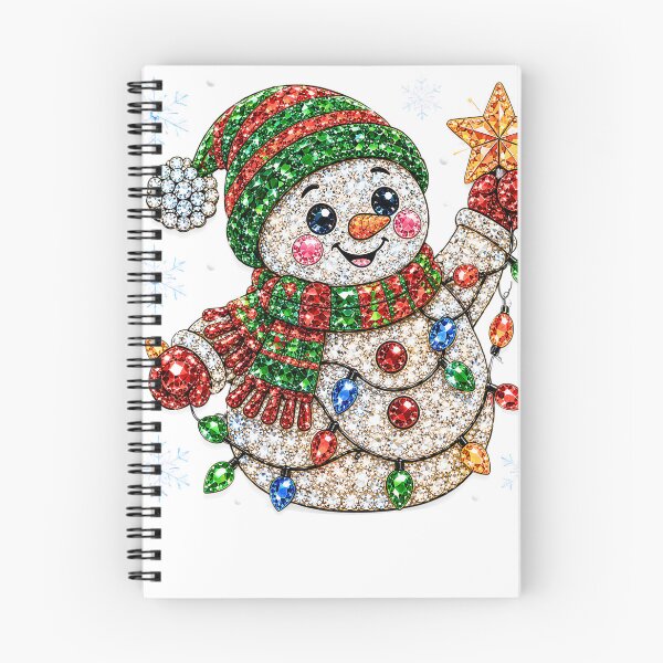 Item preview, Rhinestone Snowman Christmas Lights Gold Star Glam Winter designed and sold by DYAFLK.