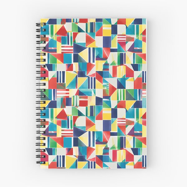 Item preview, Vibrant Geometric Mosaic Pixel Pattern Design designed and sold by zenjiinspired.