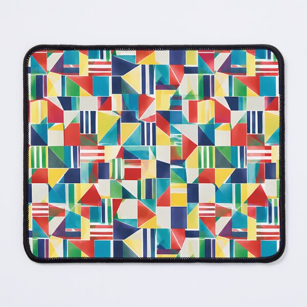 Item preview, Vibrant Geometric Mosaic Pixel Pattern Design designed and sold by zenjiinspired.