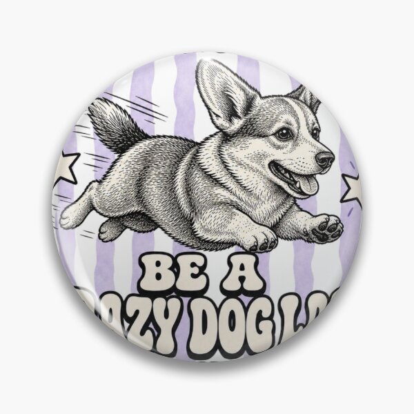 Item preview, Crazy Dog Lady Corgi Retro Design designed and sold by Marie Gems.