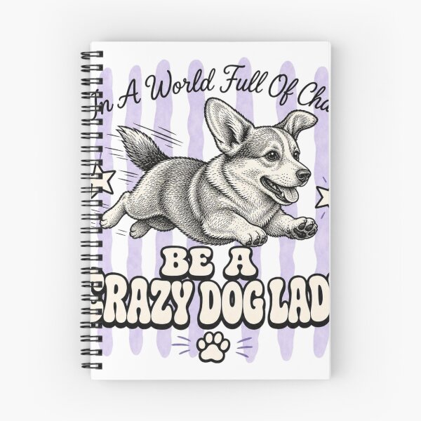 Item preview, Crazy Dog Lady Corgi Retro Design designed and sold by Marie Gems.