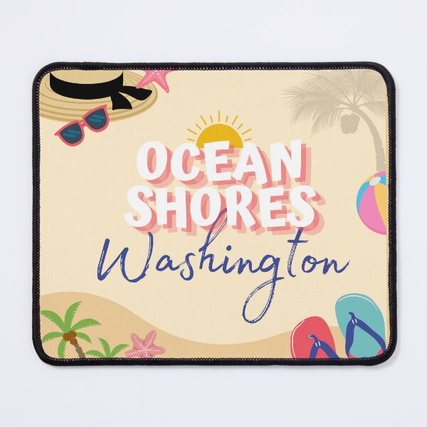 Item preview, Ocean Shores Washington | Retro Summer Beach Art | Vacation Souvenir designed and sold by DonnaRaine.
