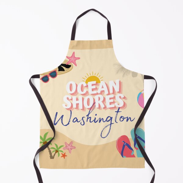 Item preview, Ocean Shores Washington | Retro Summer Beach Art | Vacation Souvenir designed and sold by DonnaRaine.