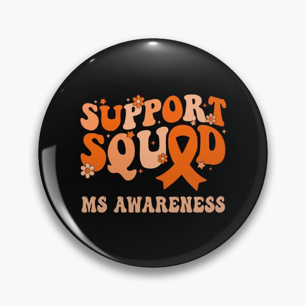 Item preview, Support Squad MS Awareness Retro Groovy Orange Ribbon designed and sold by MizoX7.