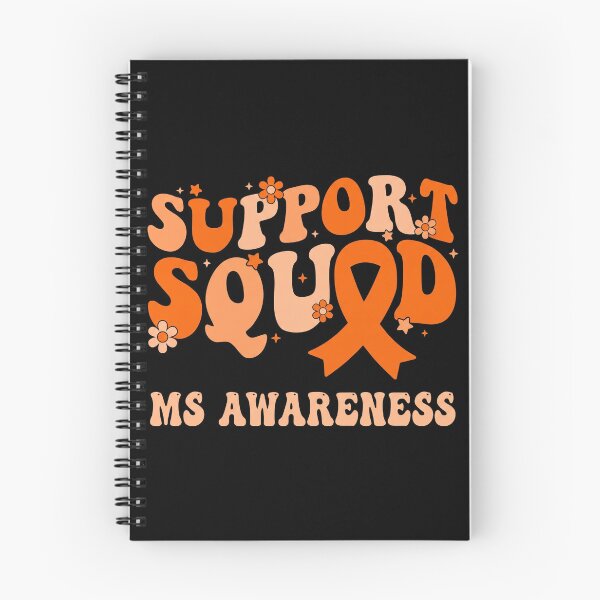 Item preview, Support Squad MS Awareness Retro Groovy Orange Ribbon designed and sold by MizoX7.