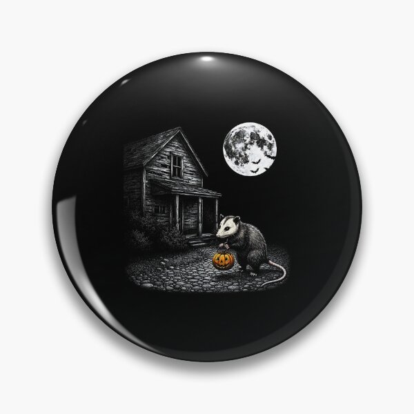 Item preview, Vintage Opossum Halloween Funny Possum Pumpkin Spooky Moon  designed and sold by Byhergawaa.