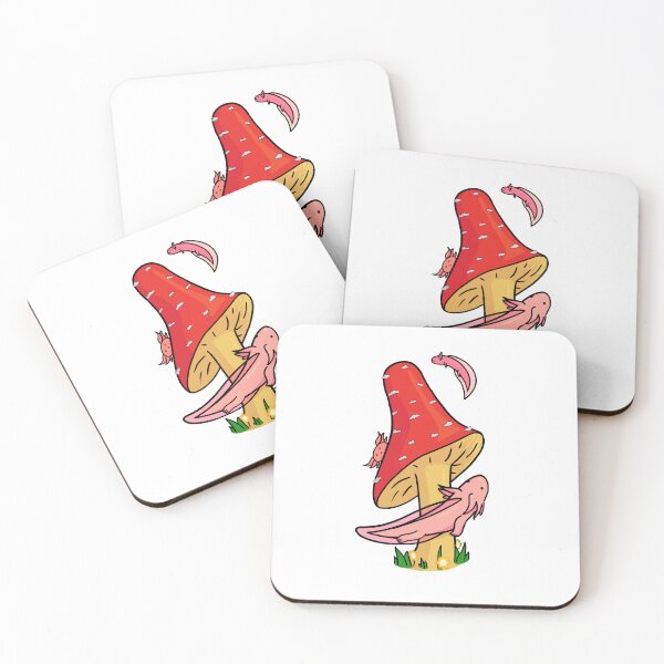 Item preview, Mushrooms and Axolotls designed and sold by VODkmw.