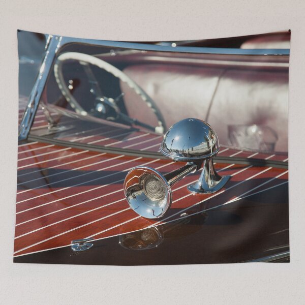 Item preview, Vintage Wooden Boat With Polished Metal Details designed and sold by Darin Ashton.