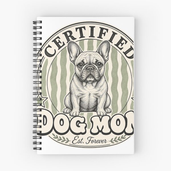Item preview, Certified Dog Mom French Bulldog Badge Design designed and sold by Marie Gems.