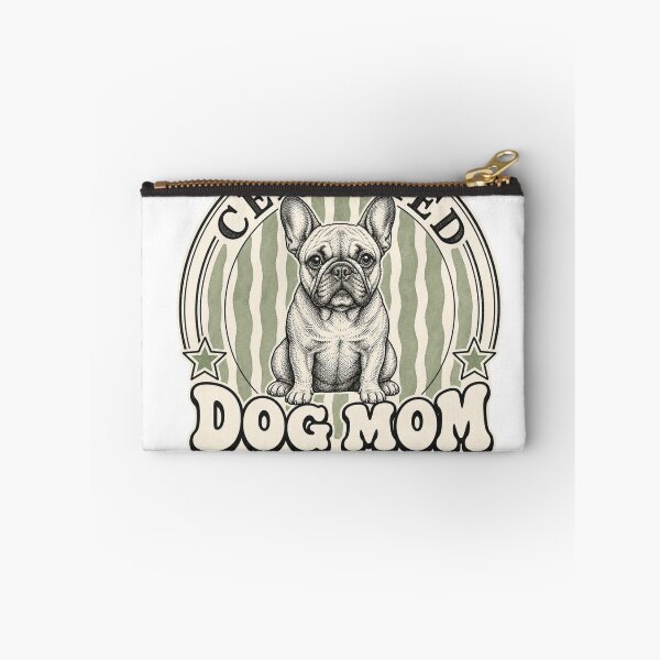 Item preview, Certified Dog Mom French Bulldog Badge Design designed and sold by Marie Gems.