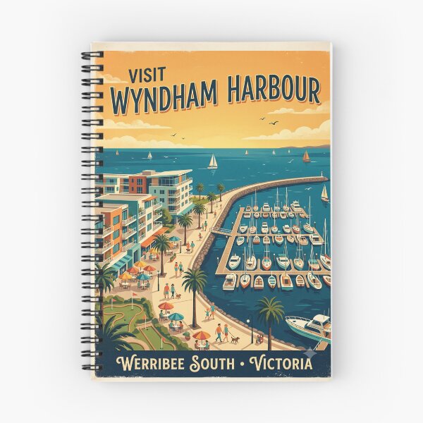 Item preview, Wyndham harbour retro poster designed and sold by SaltCraft.