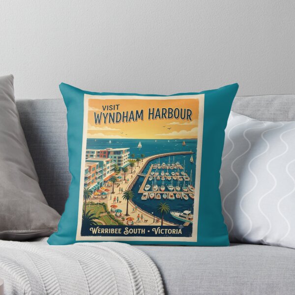 Item preview, Wyndham harbour retro poster designed and sold by SaltCraft.