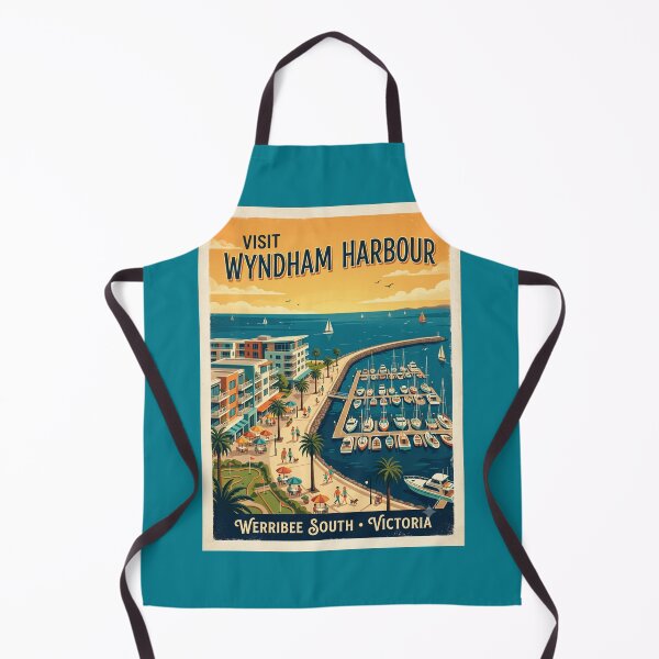 Item preview, Wyndham harbour retro poster designed and sold by SaltCraft.