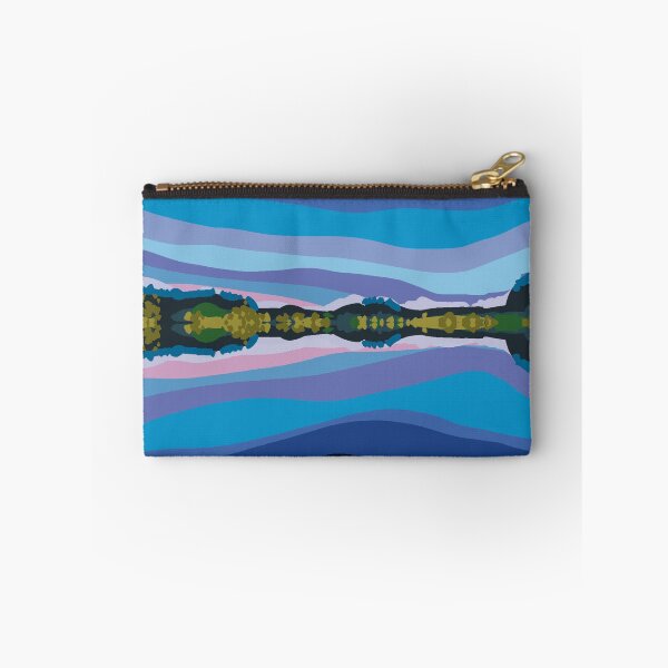 Item preview, Abstract Tree Line Lake Scenery of Trees on Water with Dusk or Dawn Sky designed and sold by ZodiacGradient.