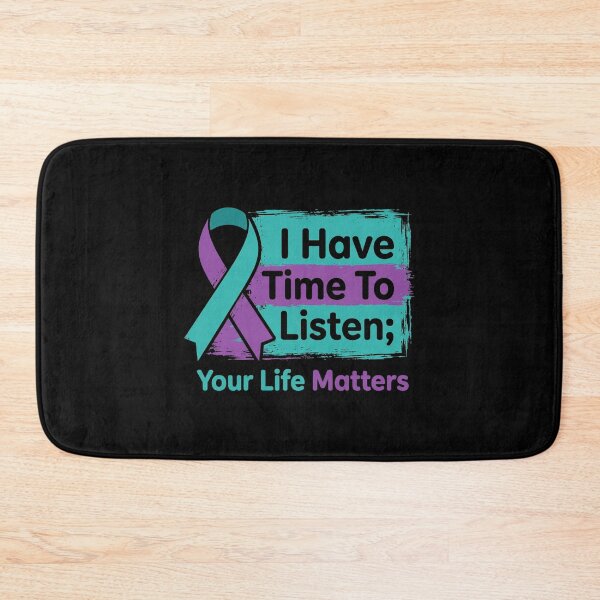 Item preview, I Have Time To Listen Your Life Matters Suicide Prevention Ribbon designed and sold by MizoX7.