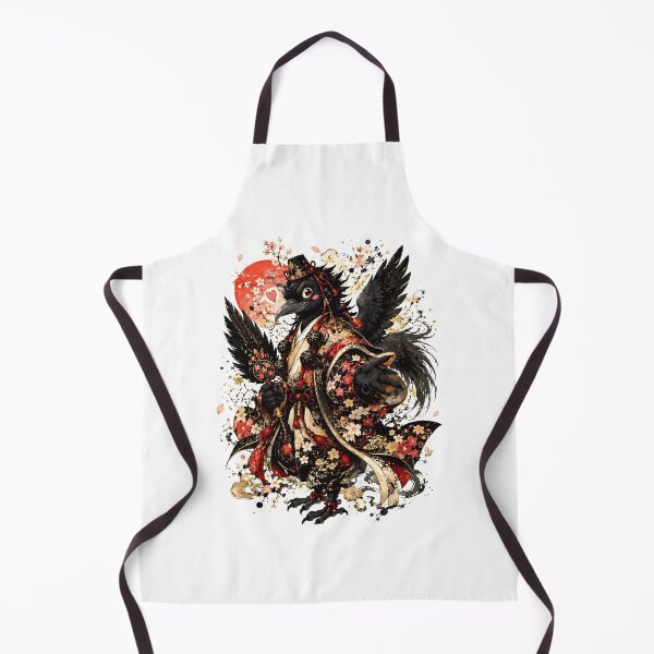 Aperçu de l'œuvre Oiseau mythique en tenue traditionnelle japonaise créée et vendue par SacramedUr.