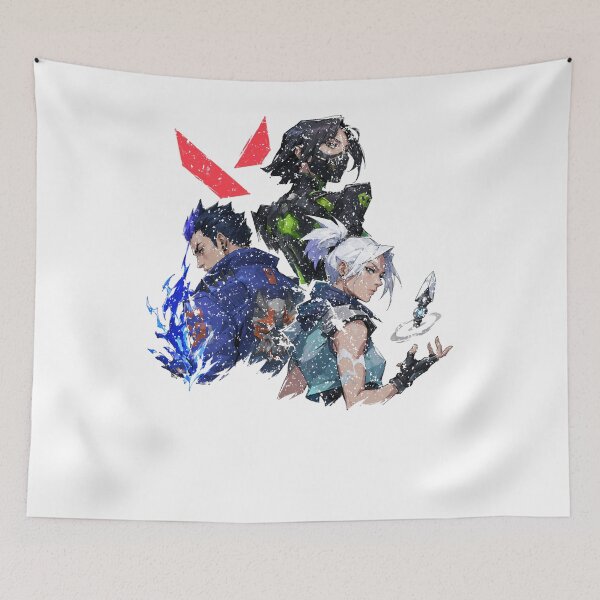 Item preview, Valorant Agents Trio – Jett, Viper & Yoru Stylized Fan Art Oversized designed and sold by glennacanfield.