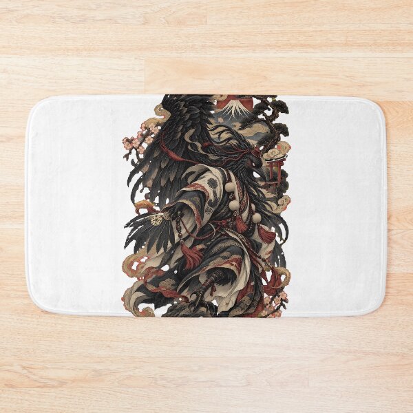 Item preview, Japanese Folklore Bird Warrior Art designed and sold by ArethaPieph.