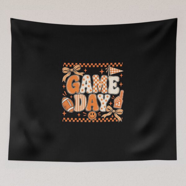 Item preview, Preppy Game Day Football Girly Bow Team Spirit Girls Orange   designed and sold by RebeltouilleArt.