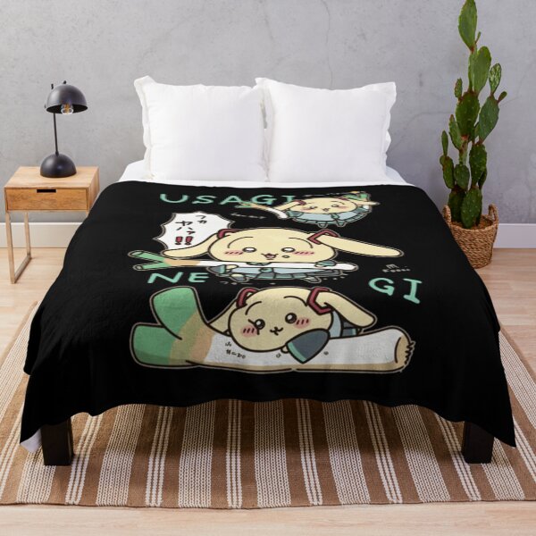 Item preview, Cute Anime Bunny with Leek Funny Design designed and sold by Jarva19.