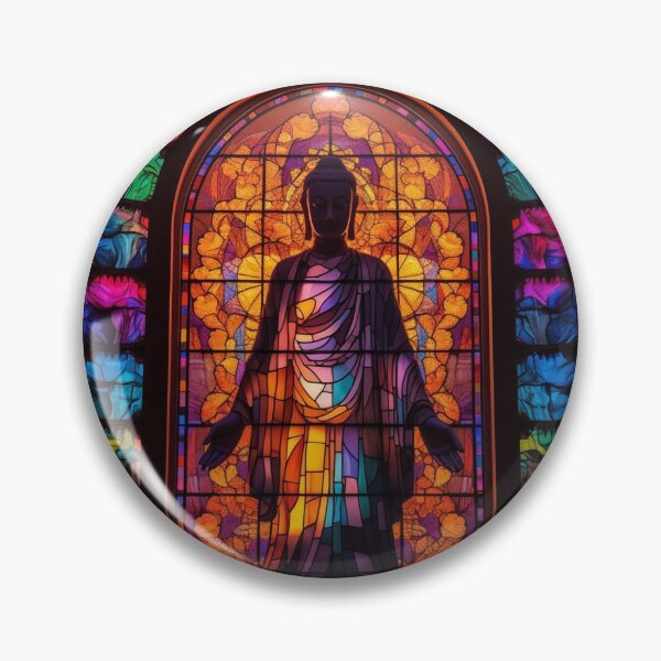 Item preview, Buddha in the Stained Glass designed and sold by MongLongStudio.