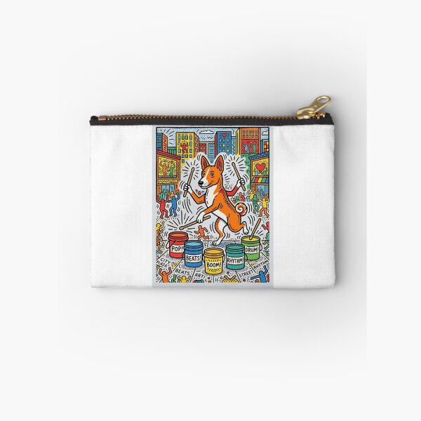 Item preview, Basenji Street Percussionist designed and sold by PictoVibe.