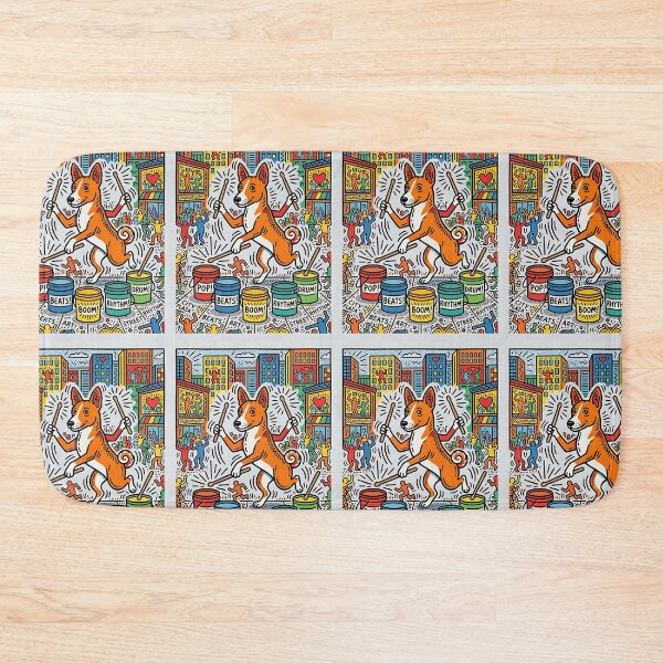 Item preview, Basenji Street Percussionist designed and sold by PictoVibe.