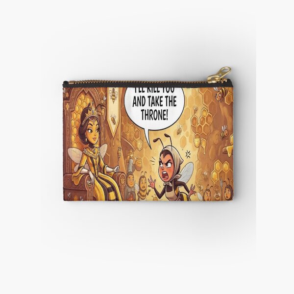 Item preview, Funny  Bee Threatening Queen Bee Hive Cartoon Humor designed and sold by AfresStudio.