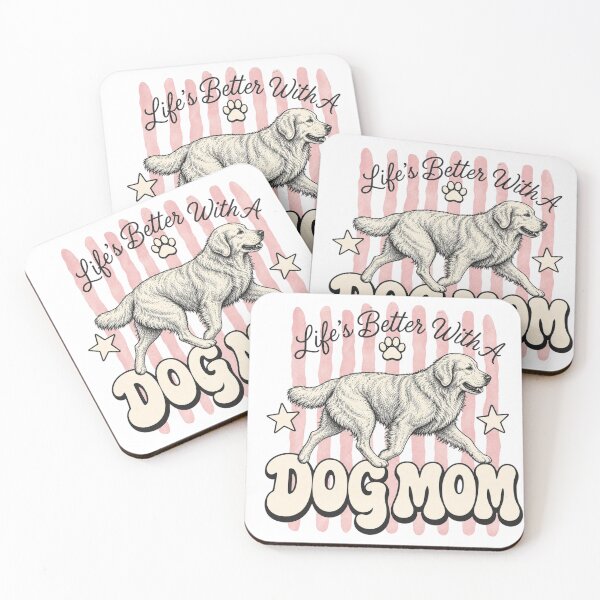 Item preview, Life's Better With A Dog Mom Golden Retriever Design designed and sold by Marie Gems.