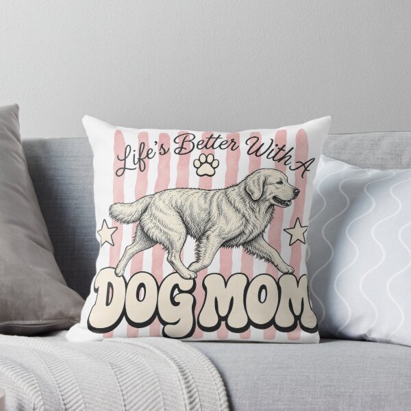 Item preview, Life's Better With A Dog Mom Golden Retriever Design designed and sold by Marie Gems.