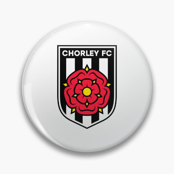 Item preview, Chorley FC Logo - Black and White Shield with Red Lancashire Rose designed and sold by Kristian  A Duerr.