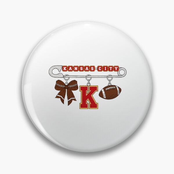 Item preview, City Football Charm Safety Pin Design designed and sold by BlytheKafer.