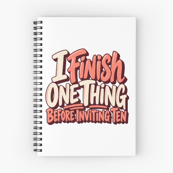 Item preview, I Finish One Thing Before Inviting Ten Letters designed and sold by Bikivuno.