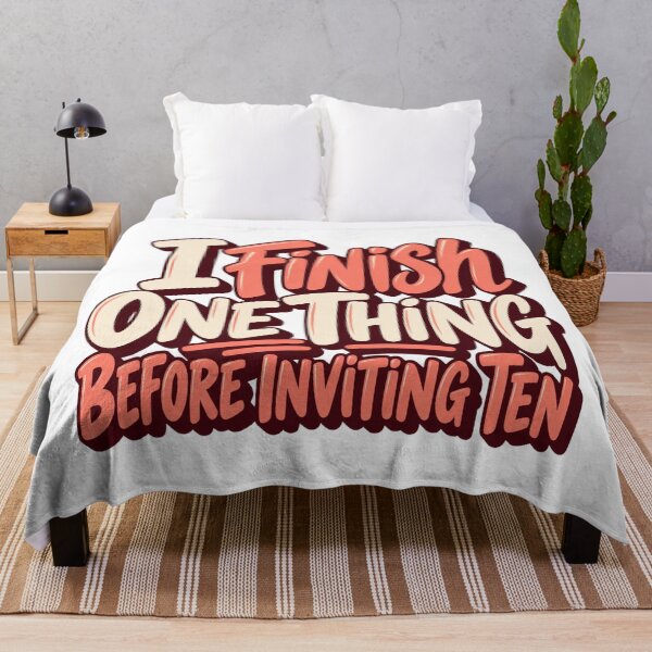 Item preview, I Finish One Thing Before Inviting Ten Letters designed and sold by Bikivuno.