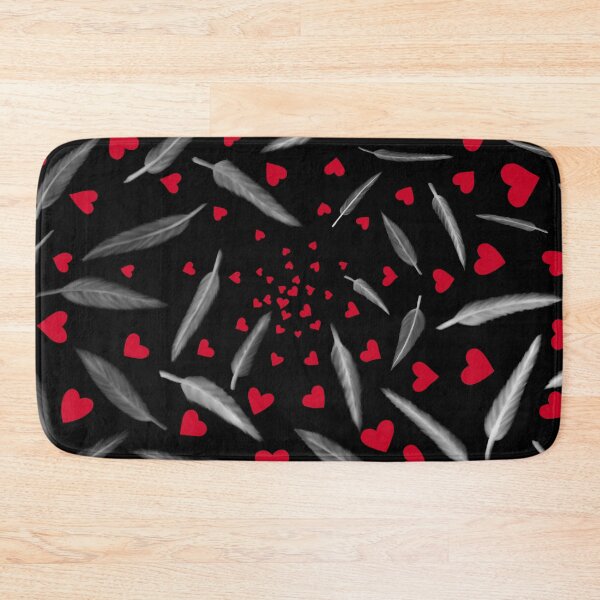 Item preview, hearts and feathers designed and sold by KerisThings.