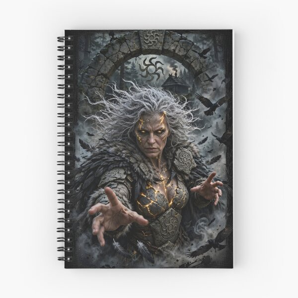 Item preview, Raven Seer – Dark Nordic Witch of the Ancient Forest designed and sold by Bizon2910.