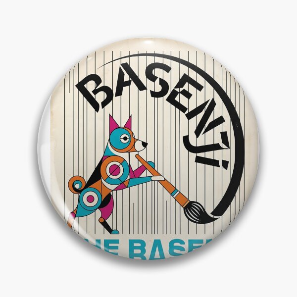 Item preview, Basenji Calligraphy Artist designed and sold by PictoVibe.