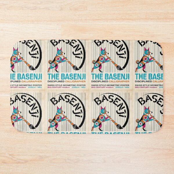 Item preview, Basenji Calligraphy Artist designed and sold by PictoVibe.