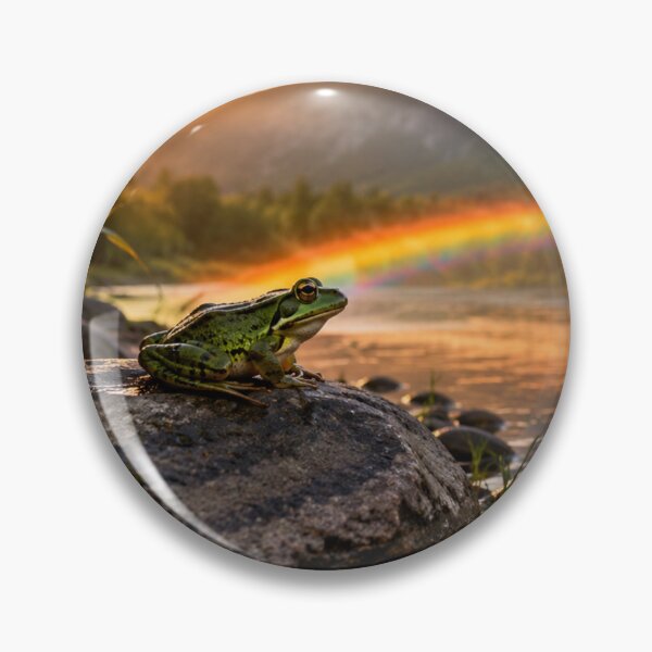 Item preview, Rainbow Mountain Lake – Inspirational Nature Landscape designed and sold by Mirgonhood.