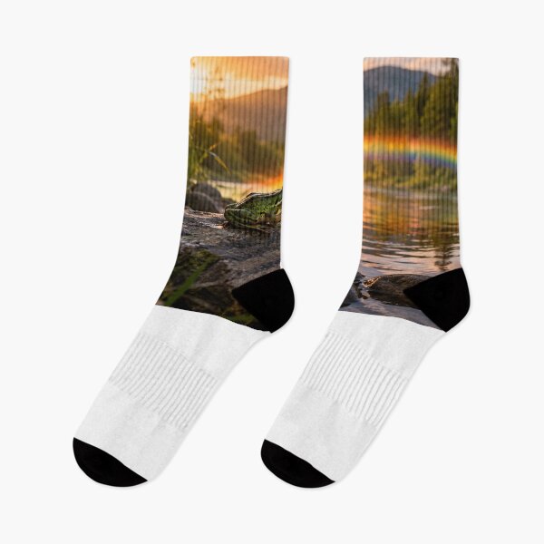 Item preview, Rainbow Mountain Lake – Inspirational Nature Landscape designed and sold by Mirgonhood.